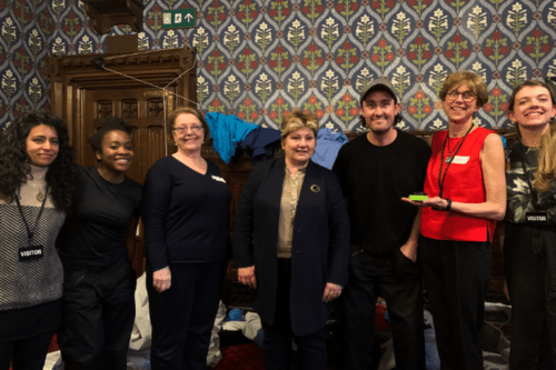 Whittington Health and Wake The Beast staff with MP Emily Thornberry